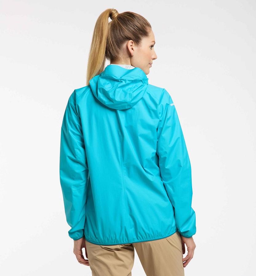 Haglöfs Womens L.I.M Proof Hiking Jacket Blue New Zealand 45293EVGK